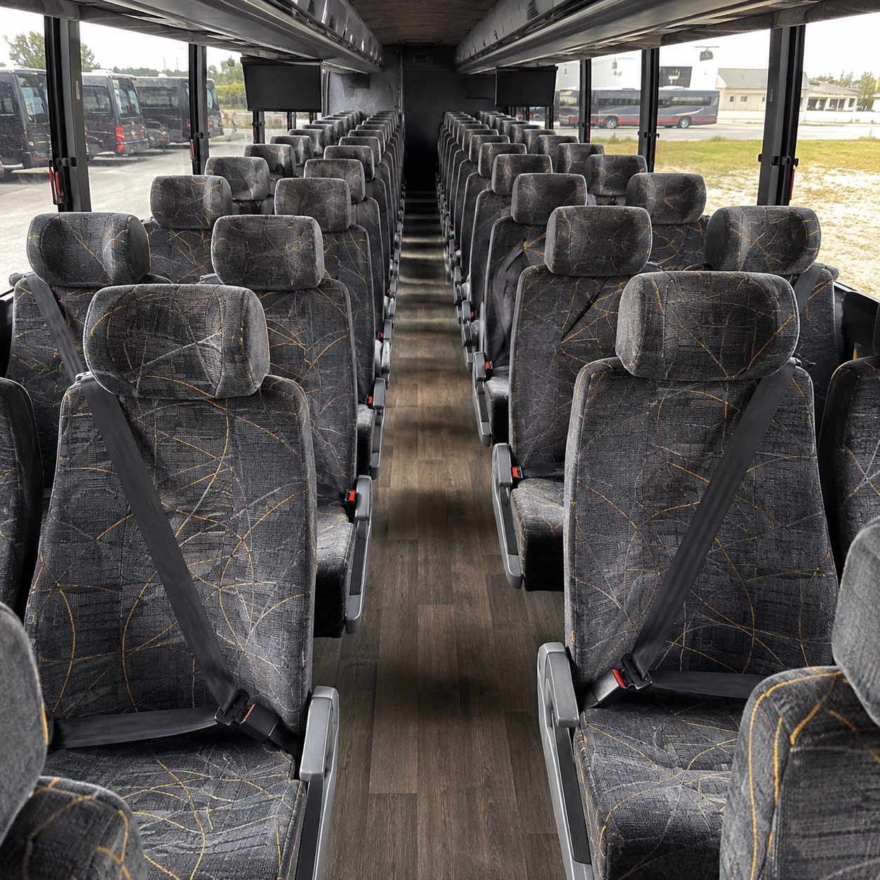 charter bus shuttle service to piedmont triad international airport gso